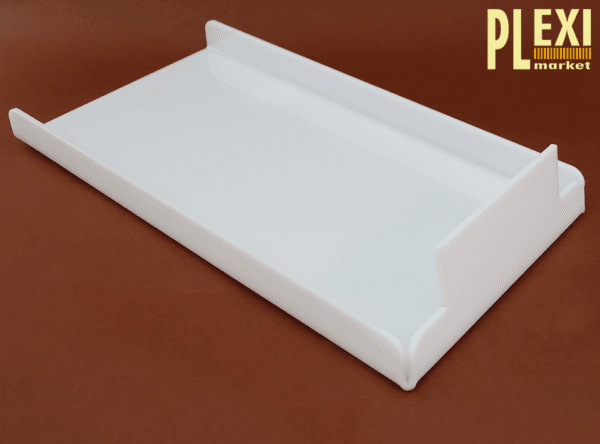 Tava vitrina cofetărie cu suport preț (fără spate)