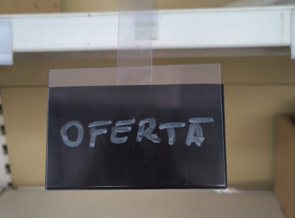 Suport eticheta pentru promoții (Wobbler) 80x50 mm